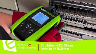 RCDtest med Elma Combitest 422 [upl. by Nivrae]