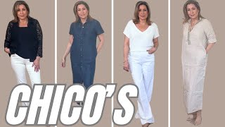 CHICOS HAUL 🌸 Spring Summer ✨ Fashion Over 40 [upl. by Acirderf364]