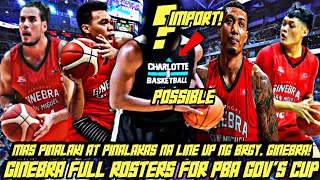 TINDE NETO MAS PINALAKI AT MAS MALAKAS NA LINE UP NG GINEBRA FOR PBA GOVS CUP  POSSIBLE ROSTERS [upl. by Eibrik257]