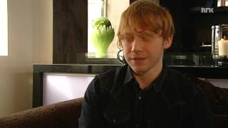 intInto The White Interview with Rupert Grint March 5th 2012 PART 2 [upl. by Nylorak]