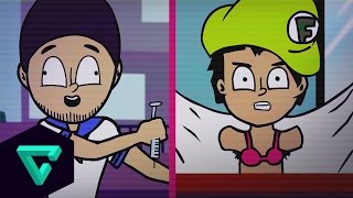 LOCURA EN YANDERE SIMULATOR CON TOWN Y FERNANFLOO  Animación  TGN [upl. by Otsuj]