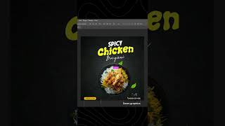 Food poster design socialmediadesign graphicspost graphicdesign design graphicdesigner [upl. by Nevaj]