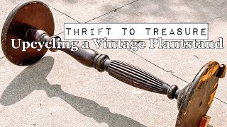 Upcycling a Vintage Plantstand [upl. by Odlaw]