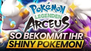 SO BEKOMMT IHR SHINY POKEMON in Pokemon Legenden Arceus  Shiny Hunting Guide V10  102 [upl. by Lupee]