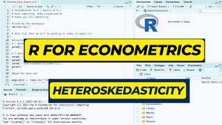 L12  R for Econometrics  Heteroskedasticity  Sem 4 Econometrics baeconomics [upl. by Lowell]