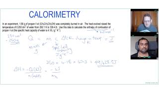 A LEVEL CHEMISTRY CALORIMETRY CALCULATION [upl. by Tripp]