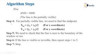 Midpoint subdivision line clipping algorithm [upl. by Innep]