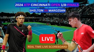 Ben Shelton Vs Fabian Marozsan LIVE Score UPDATE Today Tennis 2024 ATP Cincinnati Open 18Finals [upl. by Adniled]