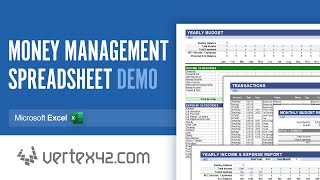 Money Management Spreadsheet Demo [upl. by Xeno]