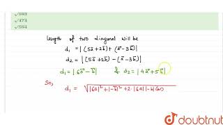 Consider a parallelogram constructed as 5bara2barb and bara3barb where a2sqrt2 and b3 th [upl. by Marsiella]