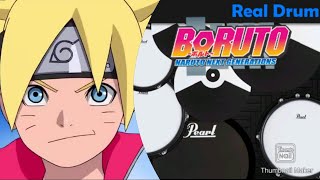 Boruto Op 1 BATON ROAD KANA BOON  Real Drum cover [upl. by Daus]