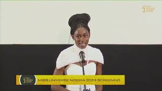 Miss Universe Nigeria 2023 Screening  Crowning Moment Ep 2 [upl. by Roxi432]