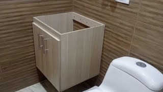 CÓMO HACER MUEBLE FLOTANTE PARA BAÑO FÁCIL [upl. by Yr509]