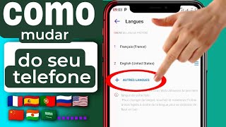 Como alterar o idioma do seu dispositivo Android  2024 [upl. by Milon838]