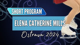 Elena Catherine MILLS BRA  Junior Women Short Program  Ostrava 2024 [upl. by Gschu]