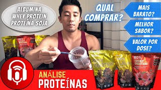 Análise de Whey Protein Albumina e Proteína Isolada de Soja  Qual tomar Qual mais barato [upl. by Nyluqcaj654]