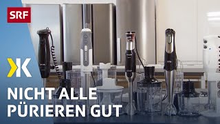 Stabmixer im Test Mit einigen Mixern gelingt keine Suppe  2018  Kassensturz  SRF [upl. by Revlis]