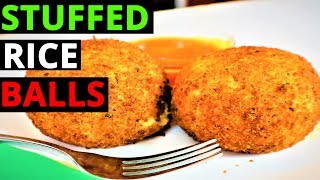 How to make Homemade Italian Rice Balls Arancini [upl. by Elbart]