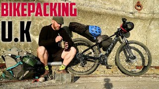 Bikepacking Isle of Wight Wild camping with wheels Zelter Shelter on a windy Clifftop [upl. by Ancalin]