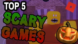 TOP 5 scariest ROBLOX GAMES HALLOWEEN SPECIAL [upl. by Murtha159]