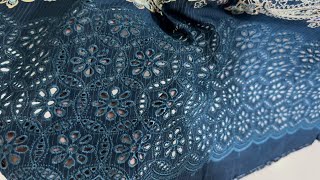 Original Bana Doria Viscose Chikenkari 3pc  Jacquard Barosha Shawl [upl. by Benjamin]