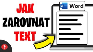 Jak ZAROVNAT TEXT ve WORDU  Návod  Základy Wordu  Word [upl. by Tareyn825]