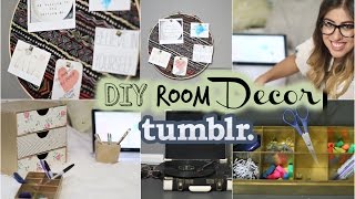 Back to School DIY Tumblr Room Decor Organization amp Giveaway [upl. by Nonnahs644]