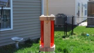 How to Make a Hummingbird Feeder woodloggercom [upl. by Anilak952]