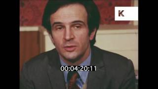 1970s Interview with Francois Truffaut on Set of Bed and Board  Premium Footage [upl. by Snowber419]