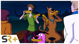 ScoobyDoo Meets Courage the Cowardly Dog Clip Courage Snacks EXCLUSIVE [upl. by Llemart]