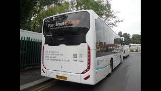 Scania Fencer Higher K280CB4 Passenger Plus YT23BTZ Sitting around Outside at Purley Railway Station [upl. by Gwyneth]