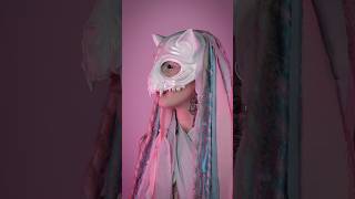 I made a spring inspired headdress 🌸 catmask headdress [upl. by Colly577]