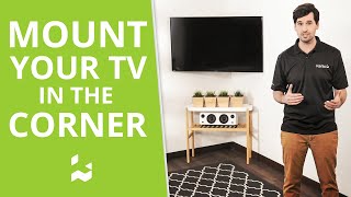 How to Mount Your TV in a Corner  Kanto Solutions [upl. by Ollie]