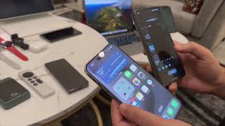 Multitasking  Oneplus Open Fold vs iPhone 15 pro max [upl. by Lezti263]