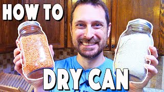 Dry Canning Beans And Rice For Long Term Storage How To [upl. by Elnukeda374]