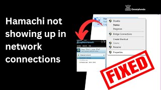 Hamachi not showing up in network connections  How To Fix Hamachi Problems [upl. by Nosredneh530]