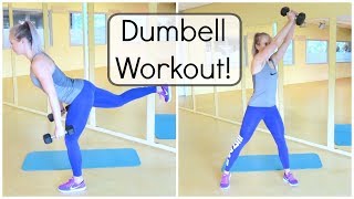 20 min Dumbell Workout  Full Body Krachttraining [upl. by Terrill316]