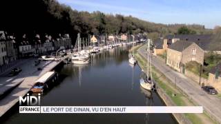 VUE DEN HAUT  Le port de Dinan [upl. by Emmi]