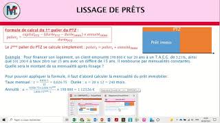 Lissage dun prêt à taux zéro sur un prêt immobilier [upl. by Lidda]