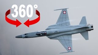 Fliege im Kampfjet durchs Gewitter 360GradVideo [upl. by Ahsinyt]