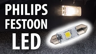 Review Philips XtremeVision festoon white 4000K LED [upl. by Airret]