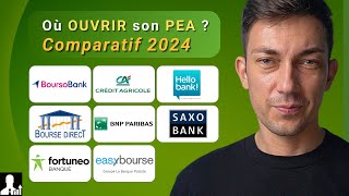 OÙ OUVRIR SON PEA  Quelle est la MEILLEURE banque  Comparatif 2024 [upl. by Ayle121]