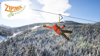 Ziptrek Whistler  Winter Season Snapshot [upl. by Alane]