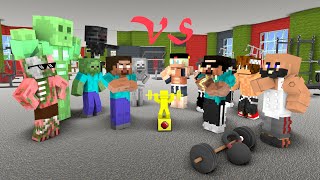 Good Steve vs Rich Herobrine [upl. by Eikkin]