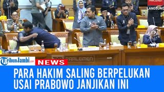 Momen Penuh Haru Para Hakim Saling Berpelukan Usai Prabowo Janjikan Ini [upl. by Attennaej333]