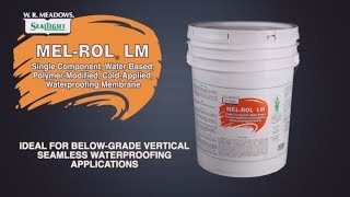 MELROL LM Liquid Waterproofing Membrane SingleComponent WaterBased PolymerModified [upl. by Einaled]