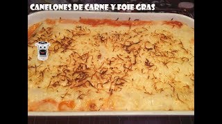 CANELONES DE CARNE CON FOIE GRAS  MOLINEX CUISINE [upl. by Quillon]