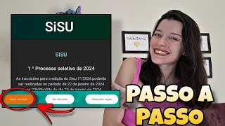 COMO SE INSCREVER NO SISU 2024 l Passo a passo da inscrição do Sisu [upl. by Jarek869]