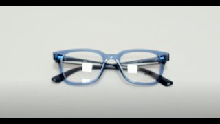 Ray Ban Eyeglasses Model RB4323V Color5941 Transparent BlueSilver Logo [upl. by Ynohtnaluap229]