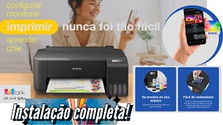 Impressora Epson L1250 instalação no celular e no computador PC passo a passo 2024 [upl. by Yecnahc]